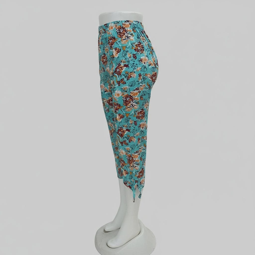 Floral Print Pure Cotton Capri 3/4 pant for Girl (Pack Of 5) Onezeros.in