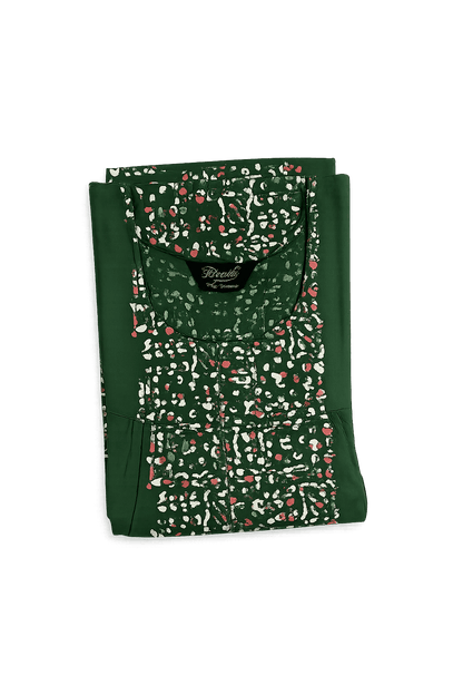 Green White Quilt Pattern Fleet Nighty 2XL Onezeros.in