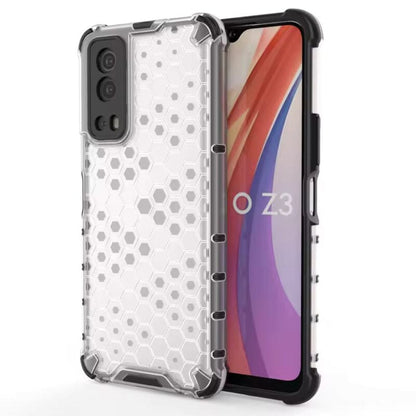 Honeycomb Design Phone Case for iQOO Z3 5G Back Cover White Onezeros.in