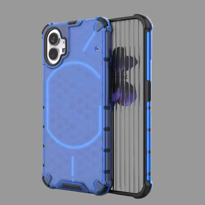 Honeycomb Design Phone Case for Nothing Phone 1 Back Cover Blue Onezeros.in