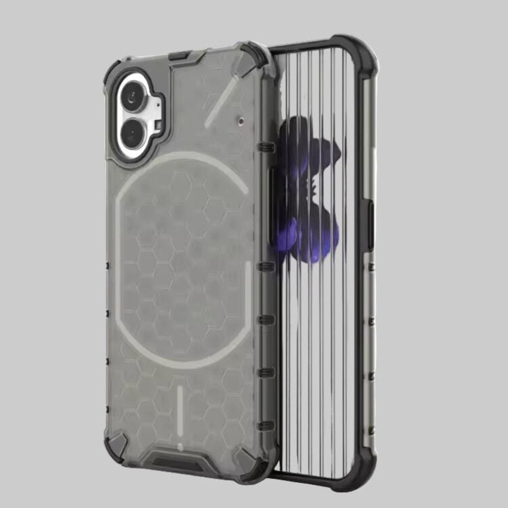 Honeycomb Design Phone Case for Nothing Phone 1 Back Cover Grey Onezeros.in