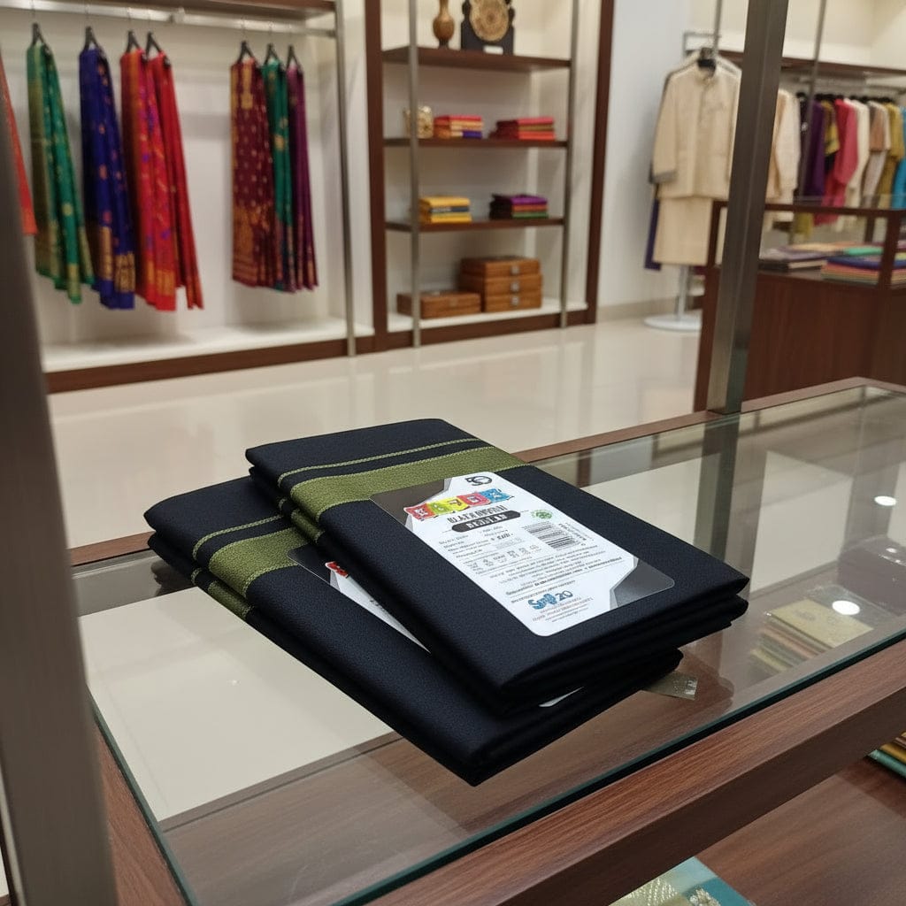 Kitex Sigle Black Dhothi (Pack of 2) Onezeros.in