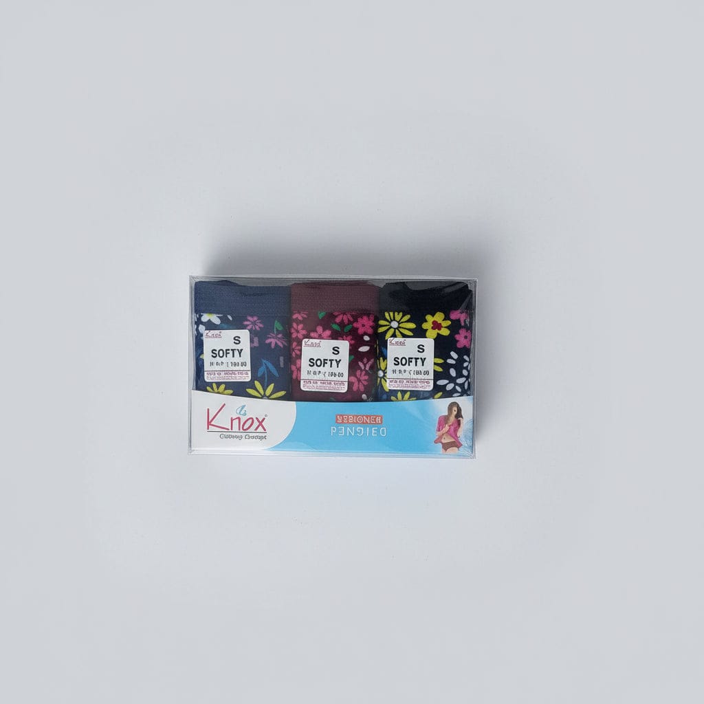 Knox Printed Panties (Pack of 3) Onezeros.in