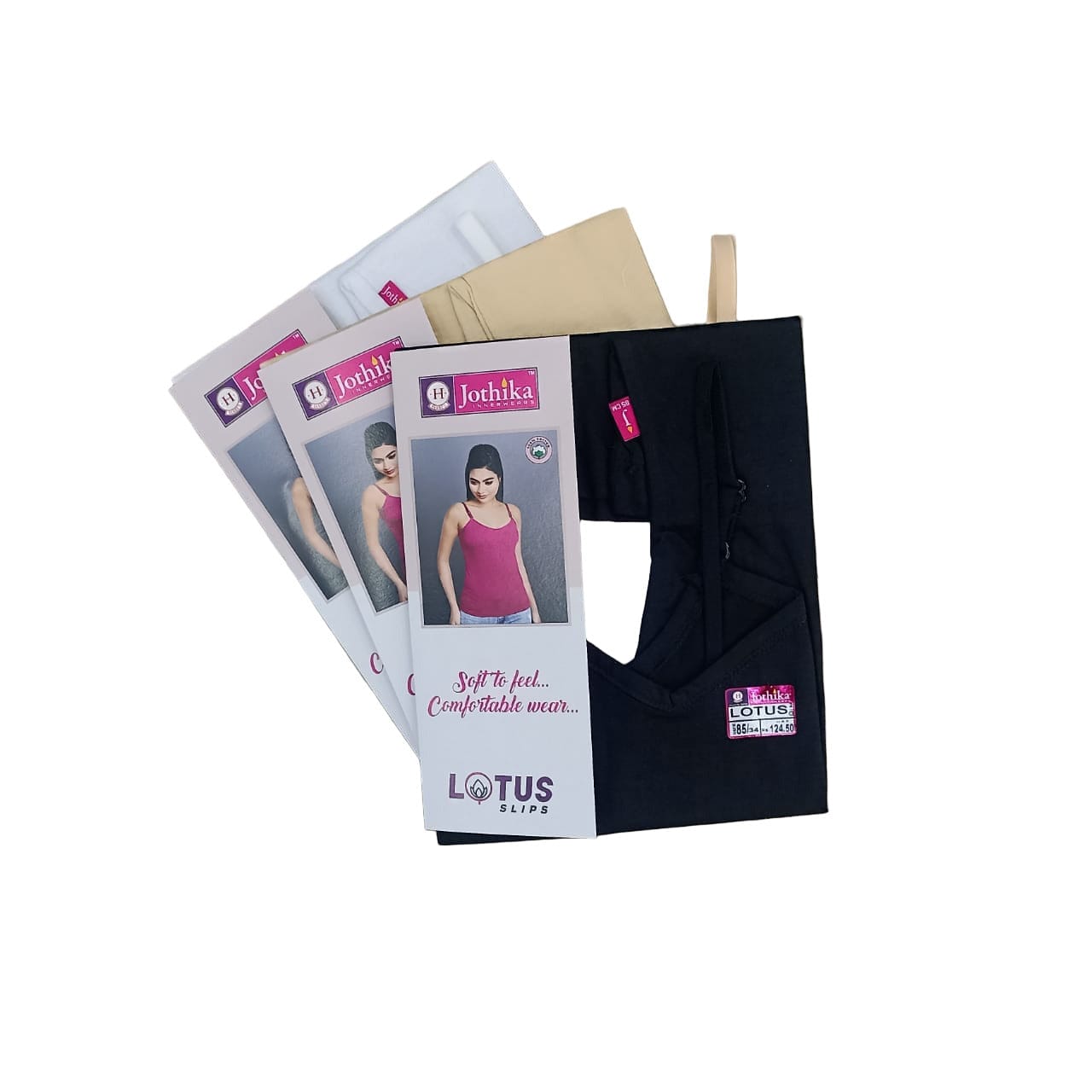 Lotus Women's Camisole Slips with Adjustable Strap (Pack of 3) Onezeros.in