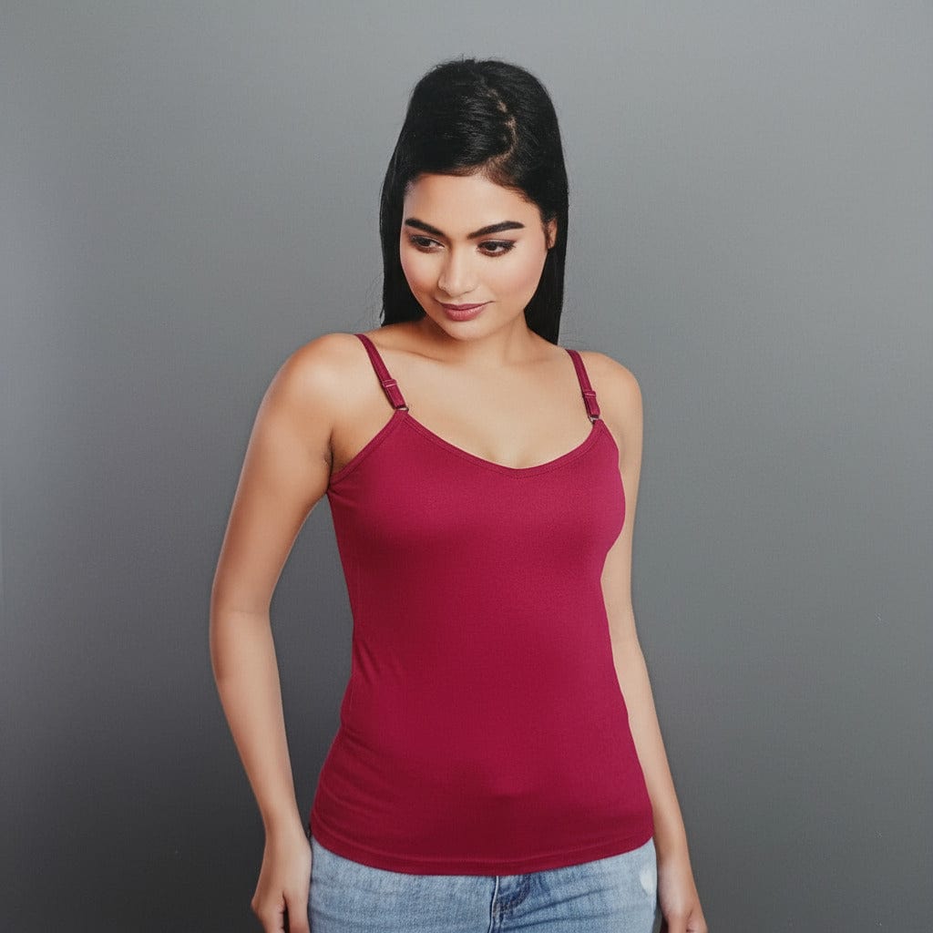 Lotus Women's Camisole Slips with Adjustable Strap (Pack of 3) Onezeros.in