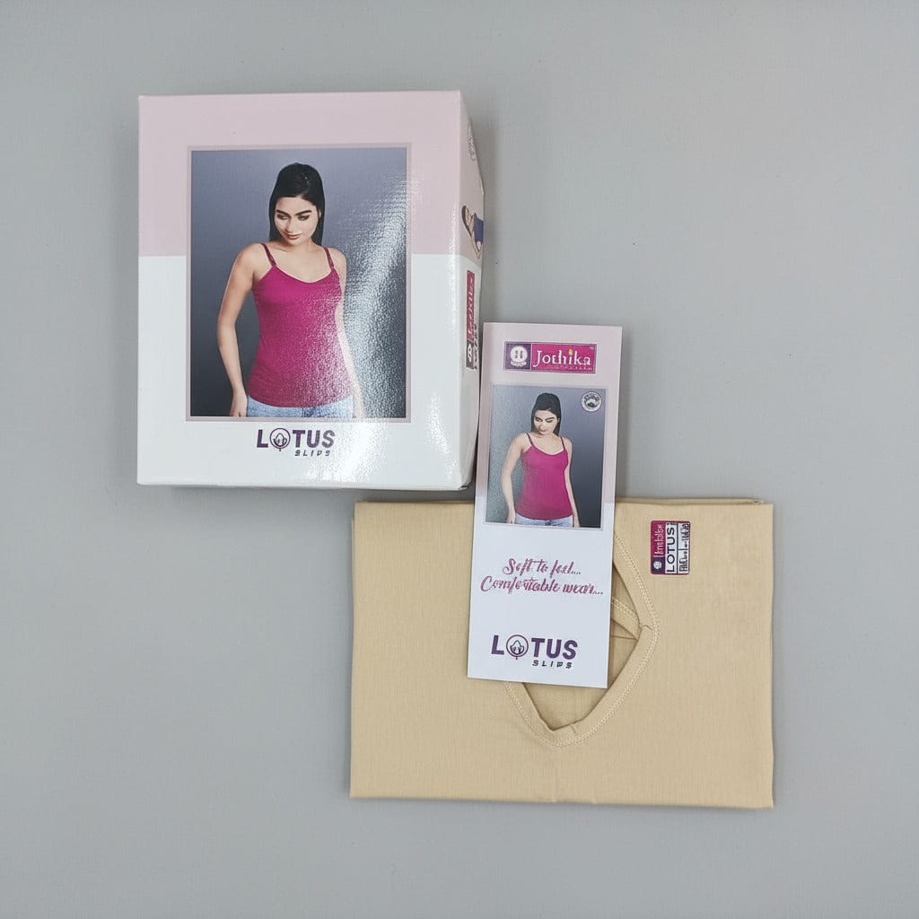 Lotus Women's Camisole Slips with Adjustable Strap (Pack of 3) Onezeros.in