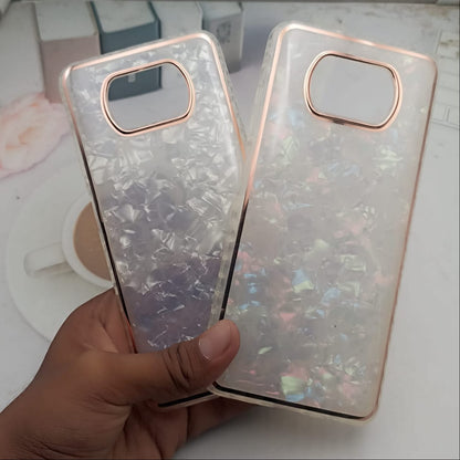 Marble Pattern Back Cover For POCO X3 Phone Case With Pop Up Holder Onezeros.in
