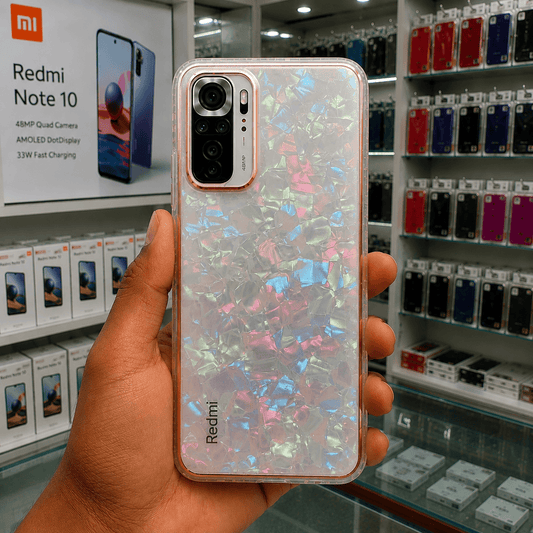 Marble Pattern Back Cover For Redmi Note 10 Phone Case With Pop Up Holder Mixed Onezeros.in