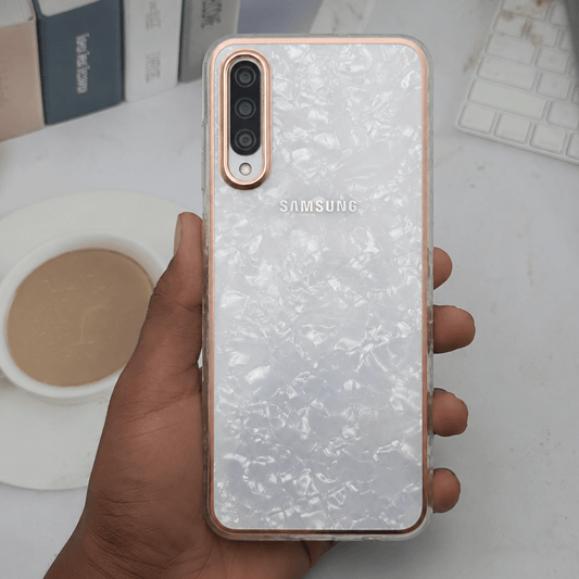 Marble Pattern Back Cover For Samsung A50/A30s Phone Case With Pop Up Holder Onezeros.in