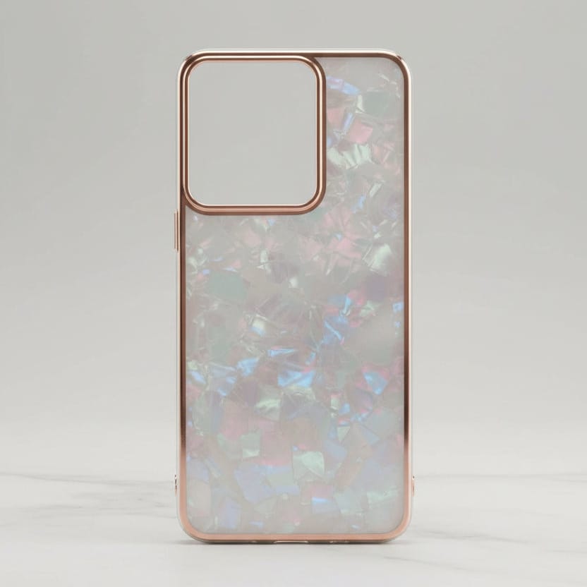 Marble Pattern Back Cover For Vivo Y22 Phone Case With Pop Up Holder Onezeros.in