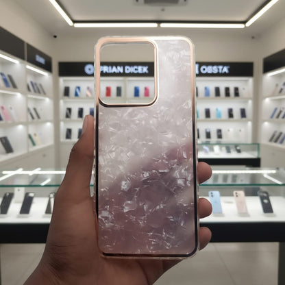 Marble Pattern Back Cover For Vivo Y35 Phone Case With Pop Up Holder Onezeros.in