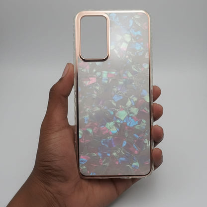 Marble Pattern Back Cover For Vivo Y73 Phone Case With Pop Up Holder Onezeros.in