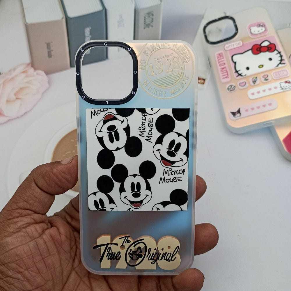 Micky Cartoon Print Fancy Phone Case for iPhone 13/14 Mobile Phone Accessories