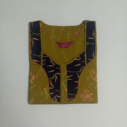Muddy Brown Floral Pattern Big Size Nighty Onezeros.in