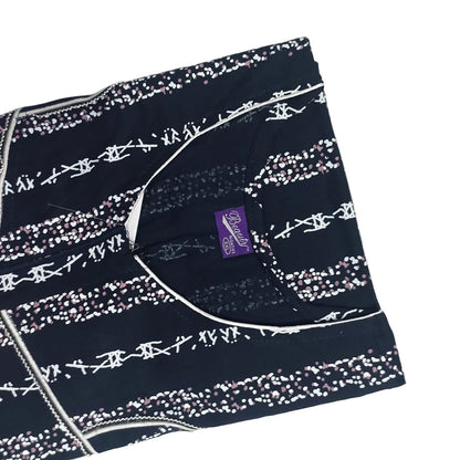 Navy Blue Floral Stripe Dreamscape Nighty for Women 2XL Onezeros.in