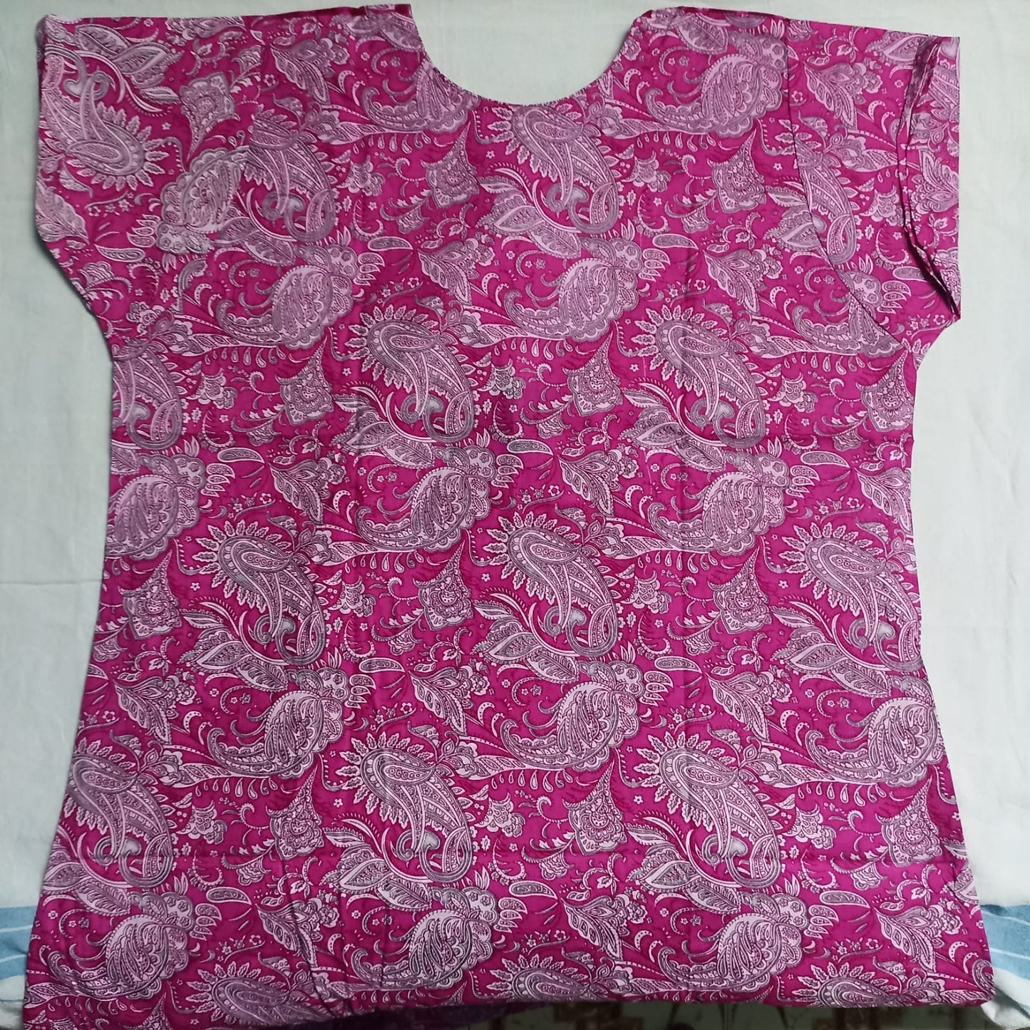 Pansy Purple Color Floral Pattern Nighty Onezeros.in