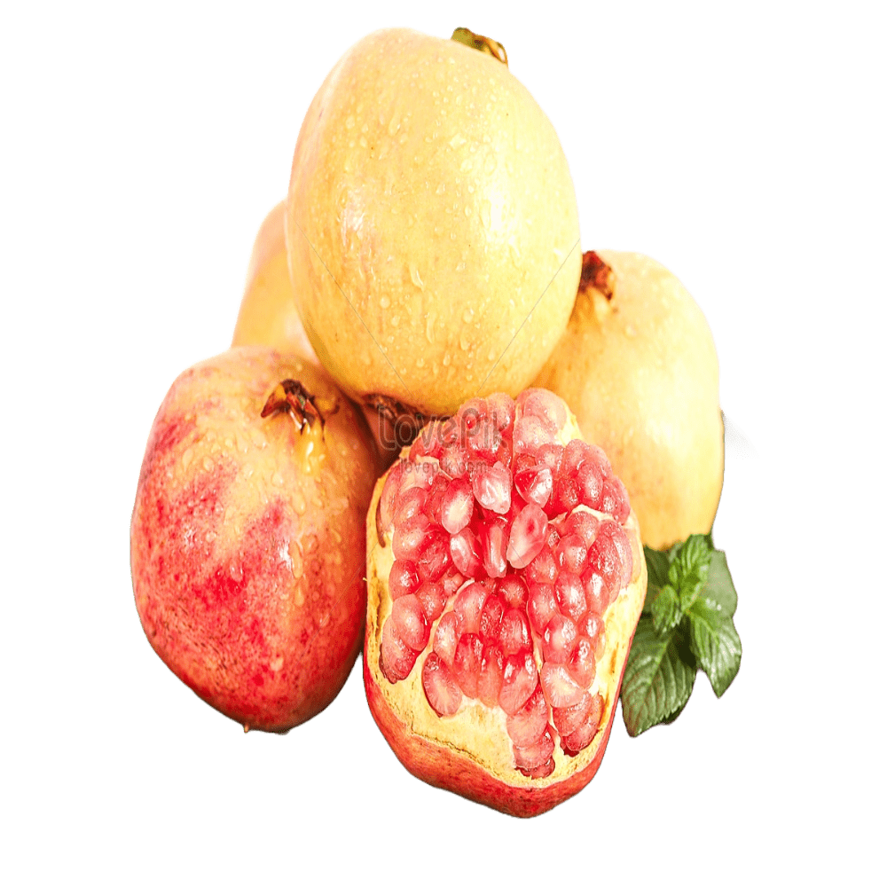 Pomegranates - Yellowish Red Fresh & Frozen Fruits