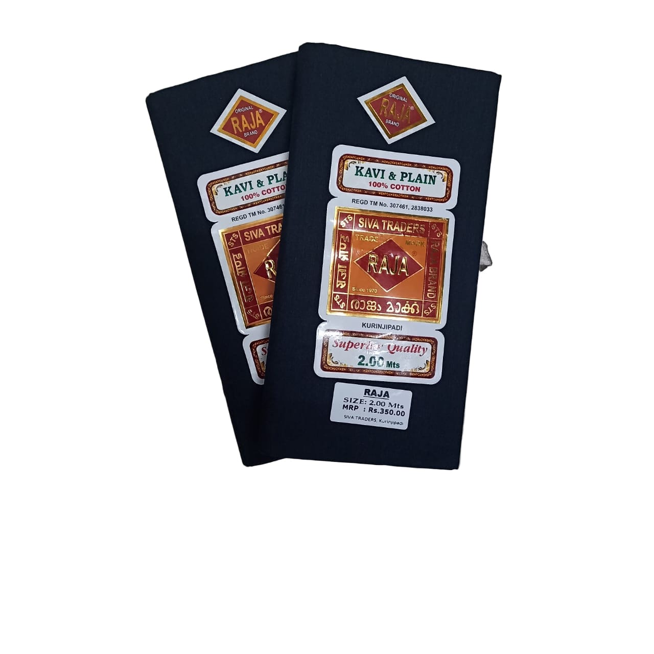 Raja Sigle Black Dhothi (Pack of 2) Onezeros.in