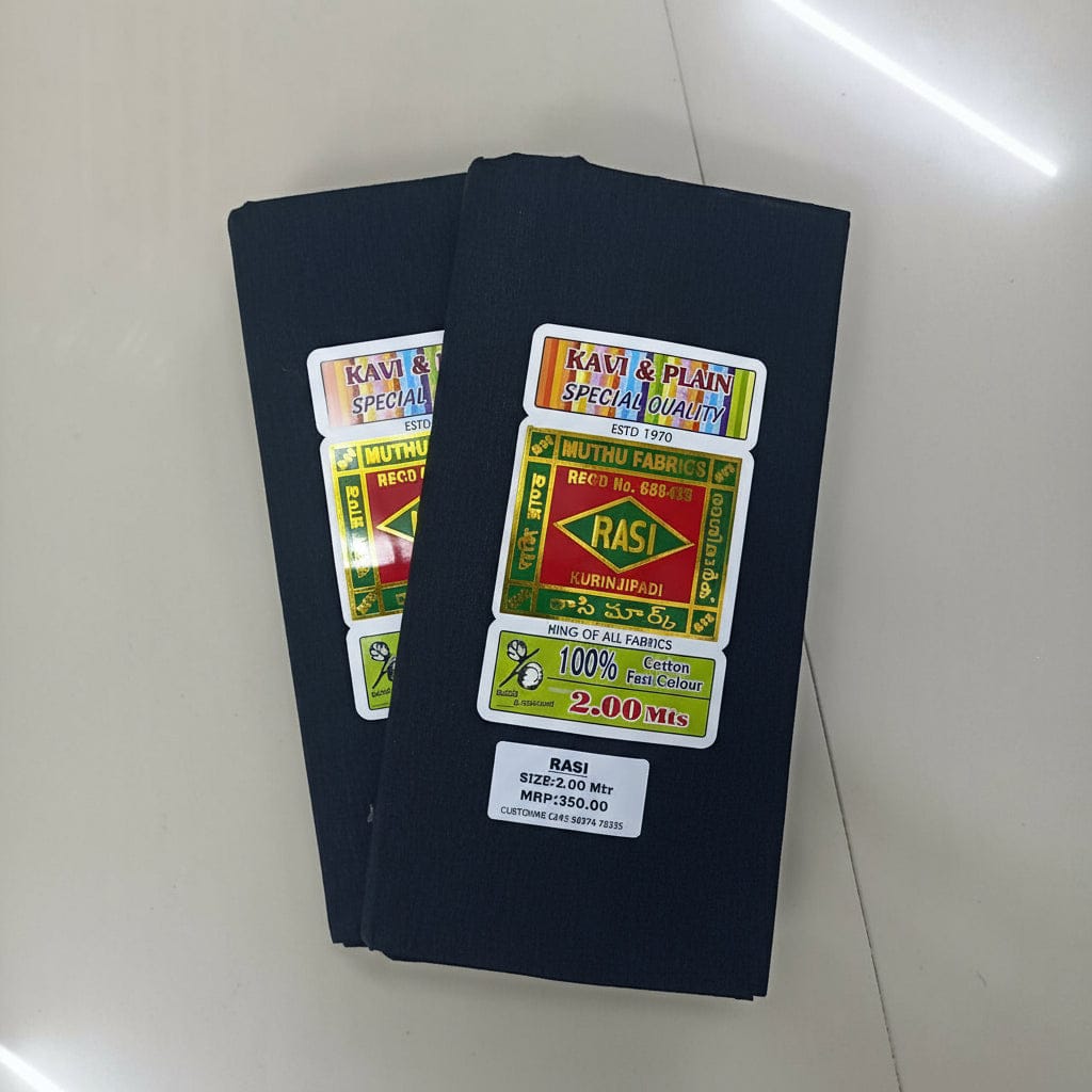 Rasi Sigle Black Dhothi (Pack of 2) Onezeros.in