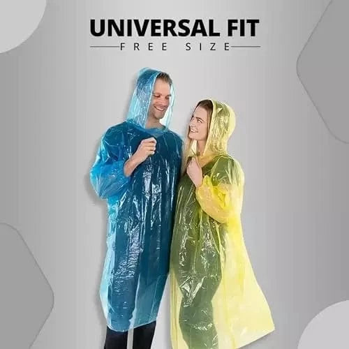 Regular Size PE Disposable Raincoat for Men & Women Onezeros.in