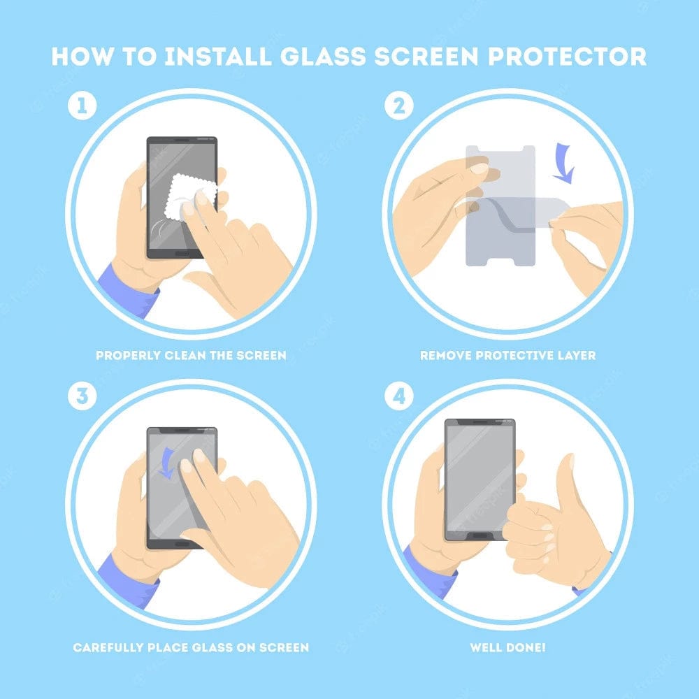 Rinbo 6D Tempered Glass For Vivo Y75/T1 5G Safety Glass Screen Protector Mobiles & Accessories
