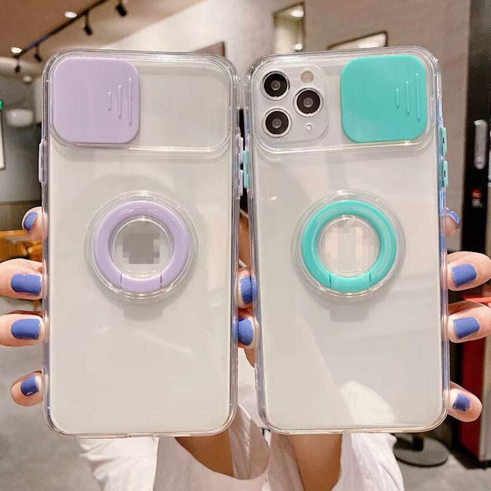 Ring with Shuter Silicone Case For iPhone 13 Pro Max Onezeros.in
