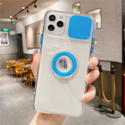 Ring with Shuter Silicone Case For iPhone 13 Pro Max Sky Blue Onezeros.in