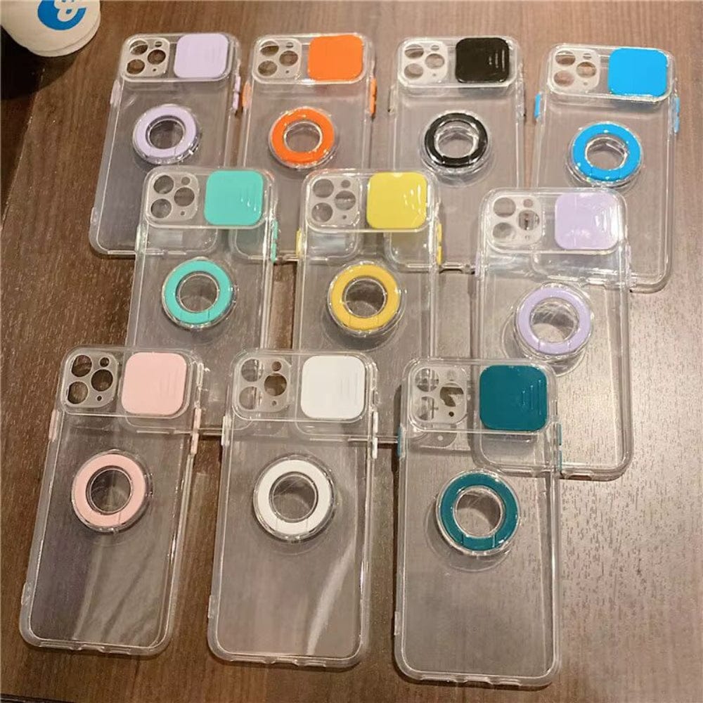 Ring with Shuter Silicone Case For iPhone 13 Pro Max Onezeros.in