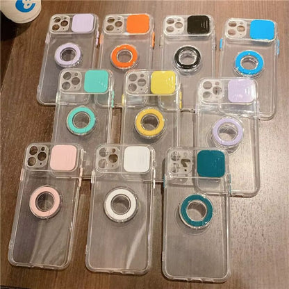 Ring with Shuter Silicone Case For iPhone 13 Pro Max Onezeros.in