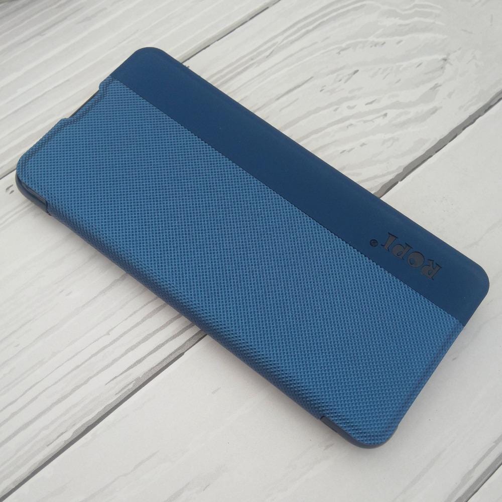 Ropi Flip Cover For Realme C3 Dual Color Classic Flip Case Blue Onezeros.in