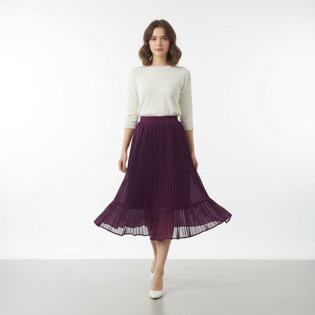 Short Skirt for Girl Dark Purble Onezeros.in