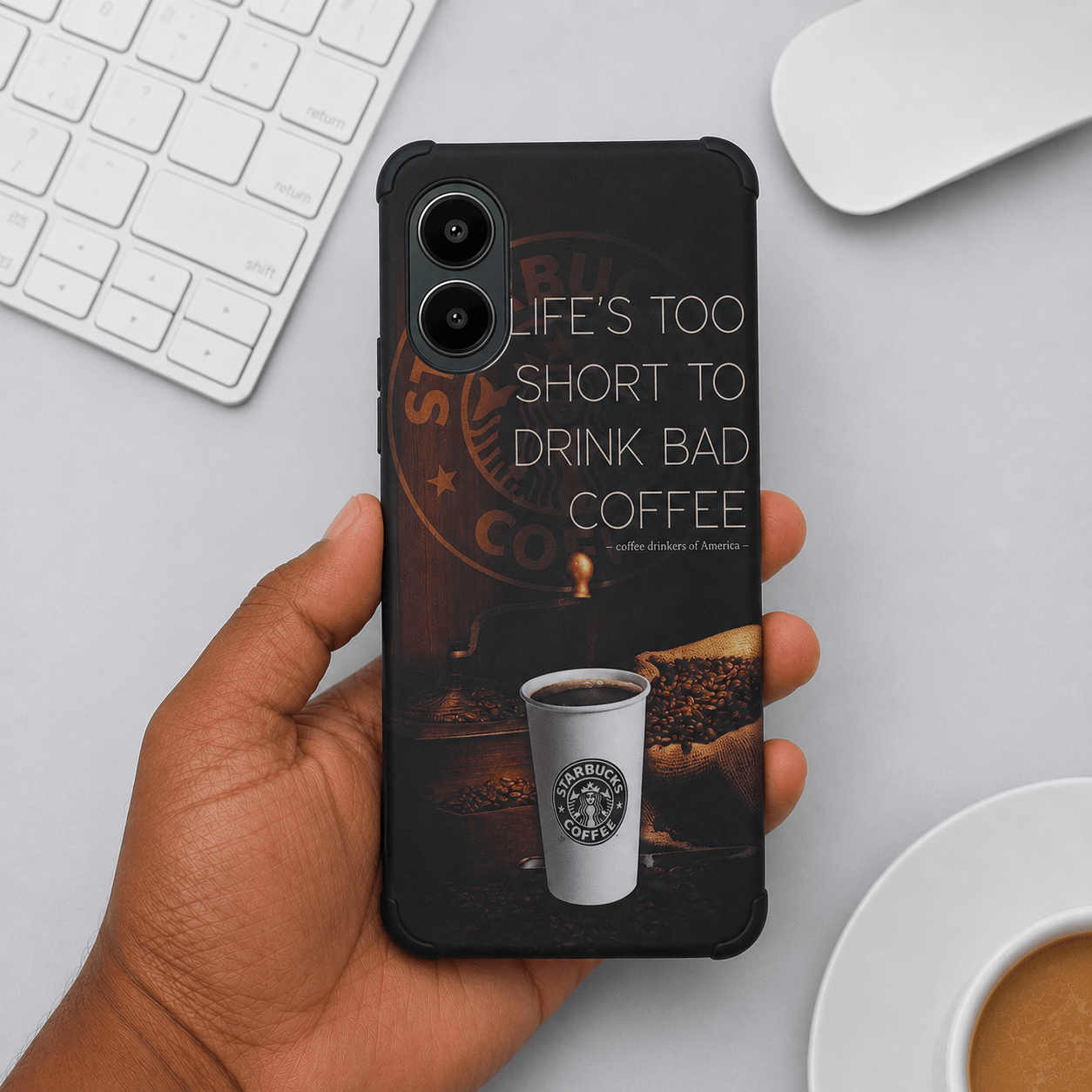 Starbucks Phone Case for Vivo Y02s Back Cover Onezeros.in
