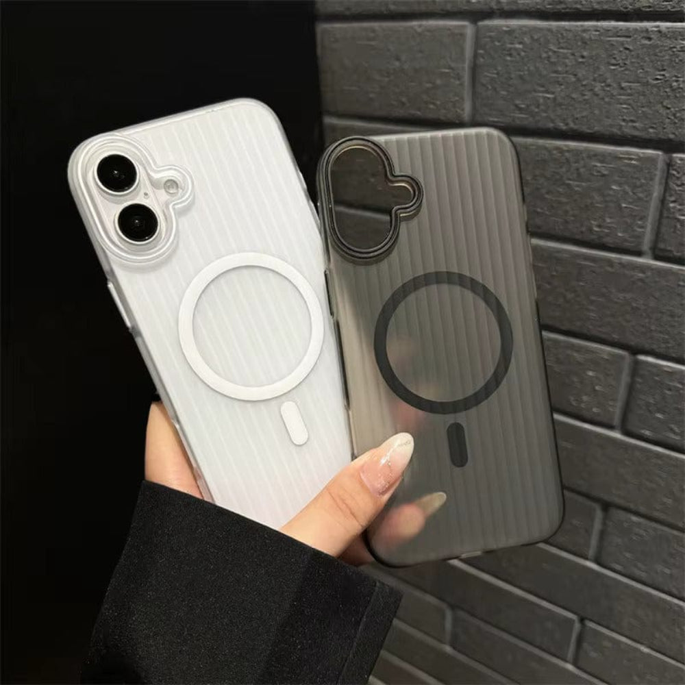 Striped Corrugated Board Pattern Back Cover for iPhone 16 Phone Case Onezeros.in