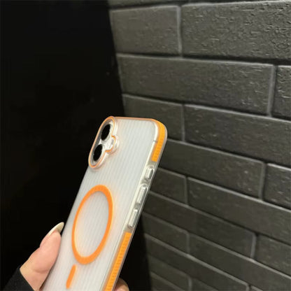 Striped Corrugated Board Pattern Back Cover for iPhone 16 Phone Case Onezeros.in