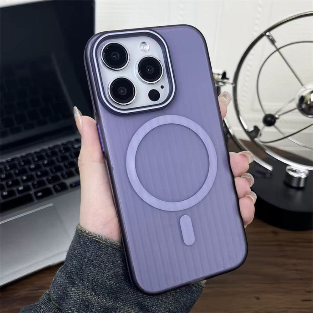 Striped Corrugated Board Pattern Back Cover for iPhone 16 Pro