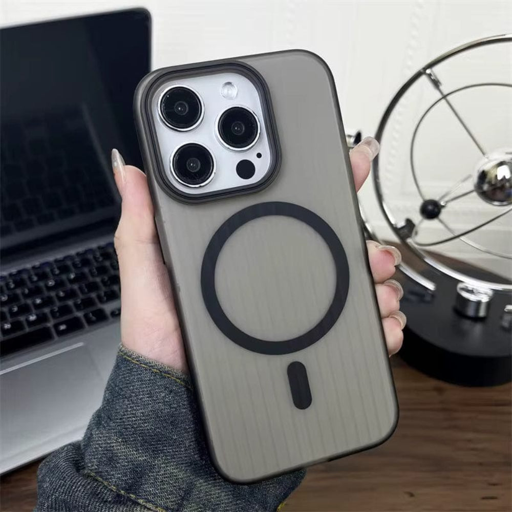 Striped Corrugated Board Pattern Back Cover for iPhone 16 Pro