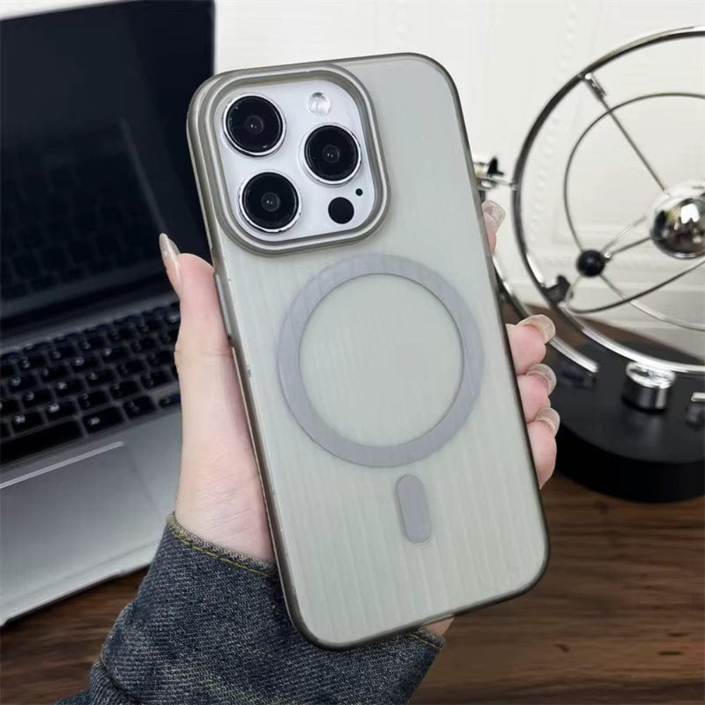 Striped Corrugated Board Pattern Back Cover for iPhone 16 Pro