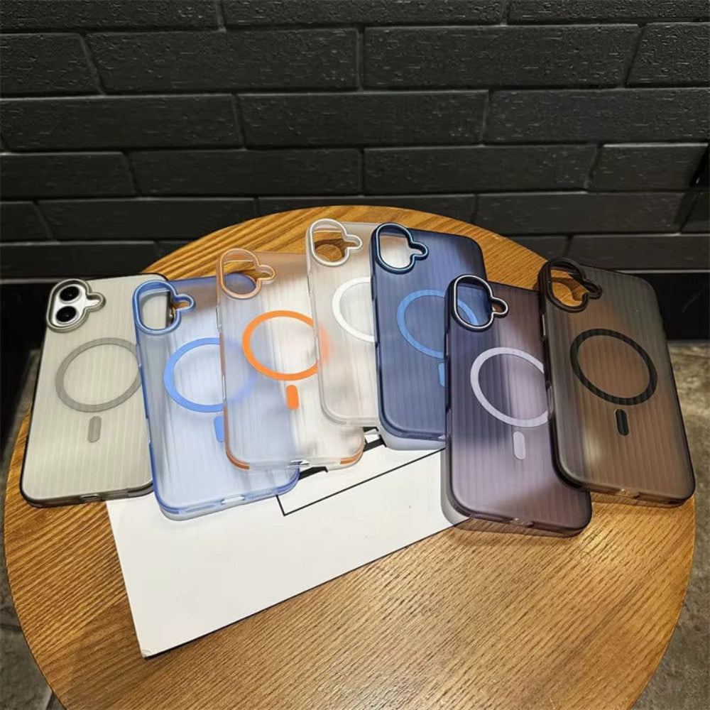 Striped Corrugated Board Pattern Back Cover for iPhone 16 Phone Case Onezeros.in