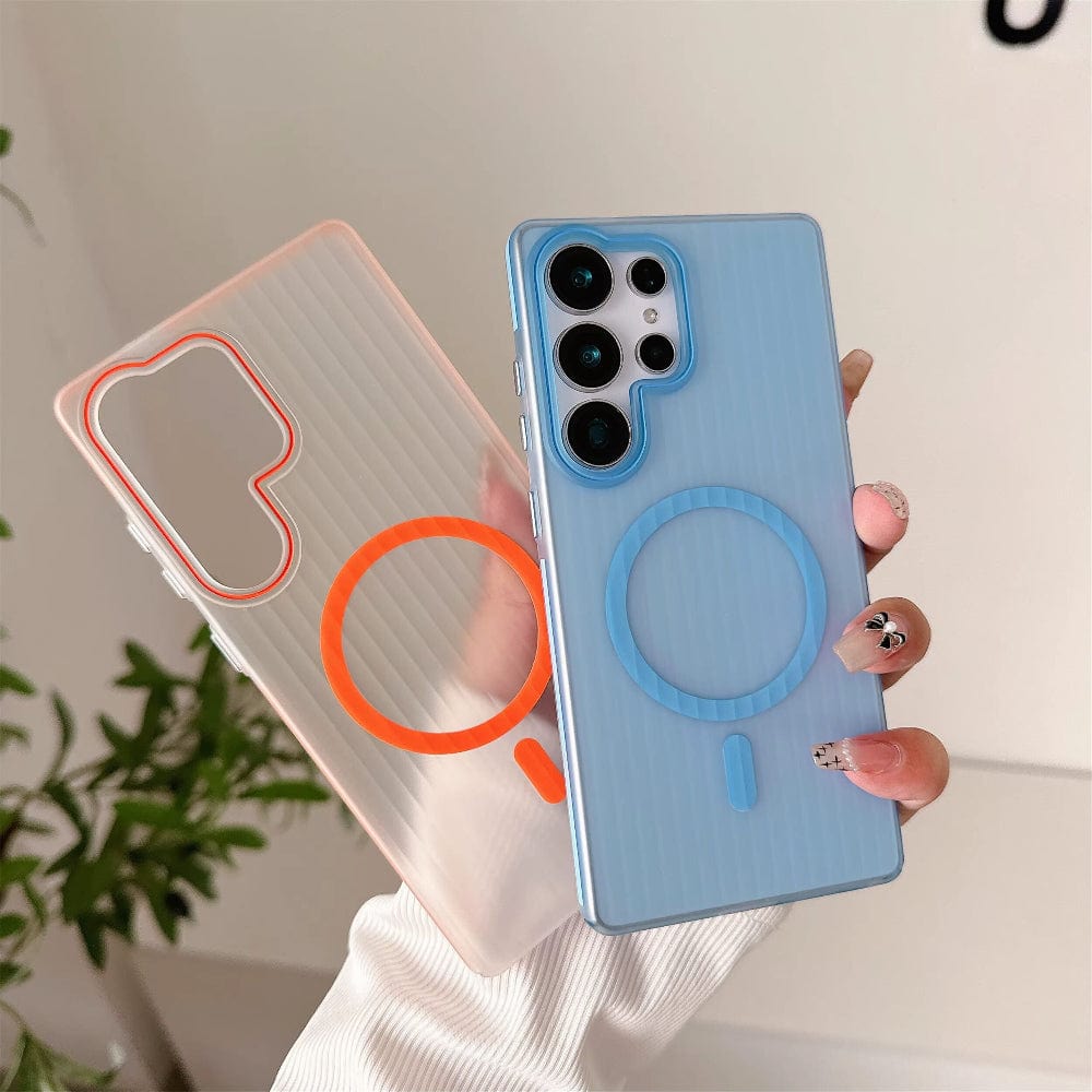 Striped Corrugated Board Pattern Back Cover for Samsung Galaxy S25 Ultra Phone Case Onezeros.in