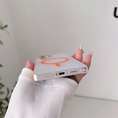 Striped Corrugated Board Pattern Back Cover for Samsung Galaxy S25 Ultra Phone Case Onezeros.in