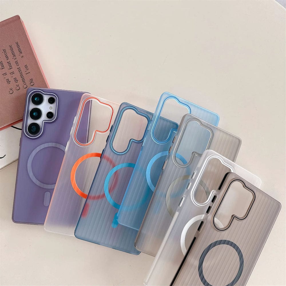 Striped Corrugated Board Pattern Back Cover for Samsung Galaxy S25 Ultra Phone Case Onezeros.in