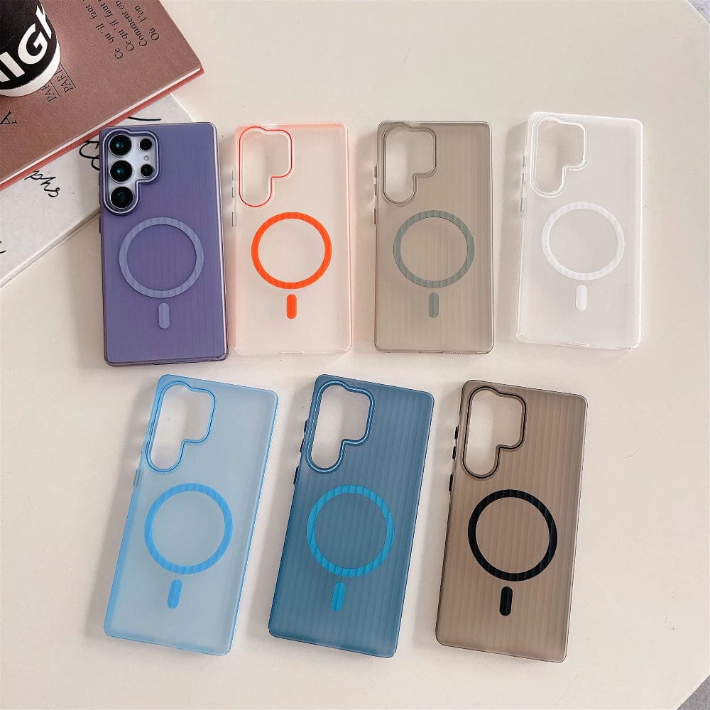 Striped Corrugated Board Pattern Back Cover for Samsung Galaxy S25 Ultra Phone Case Onezeros.in