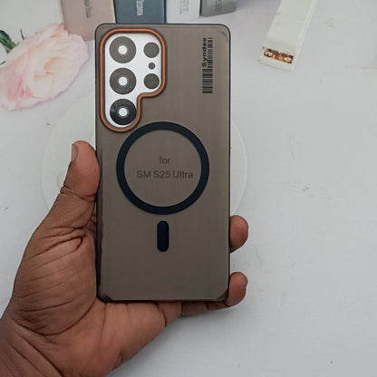 SYNDEE Barcode Theme Phone Case for Samsung S25 Ultra Back Cover Black Onezeros.in