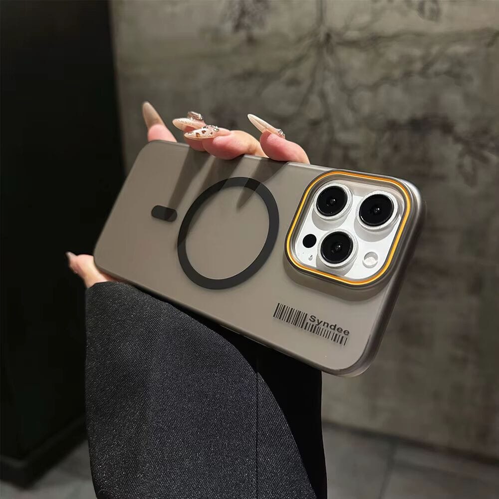 SYNDEE Mate Magsafe Barcode Phone Case for iPhone 17 Back Cover Black Onezeros.in