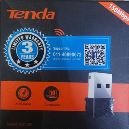 Tenda 150Mbps Wireless USB Adapter W311MI Networking