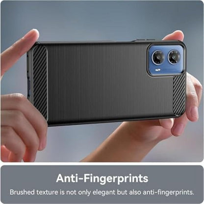 Thin Carbon Fiber Phone Case for Moto G45 5G Back Cover Onezeros.in