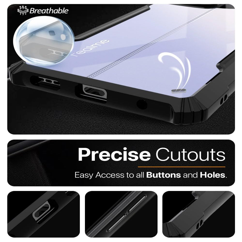 Transparent Clear Hybrid Shockproof Slim Phone Case For Realme C65 5G Mobile Phone Accessories