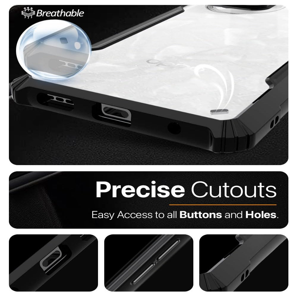 Transparent Clear Hybrid Shockproof Slim Phone Case For Reno 11 Pro 5G Mobile Phone Accessories