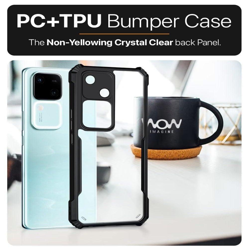 Transparent Clear Hybrid Shockproof Slim Phone Case For Vivo V30 Mobile Phone Accessories
