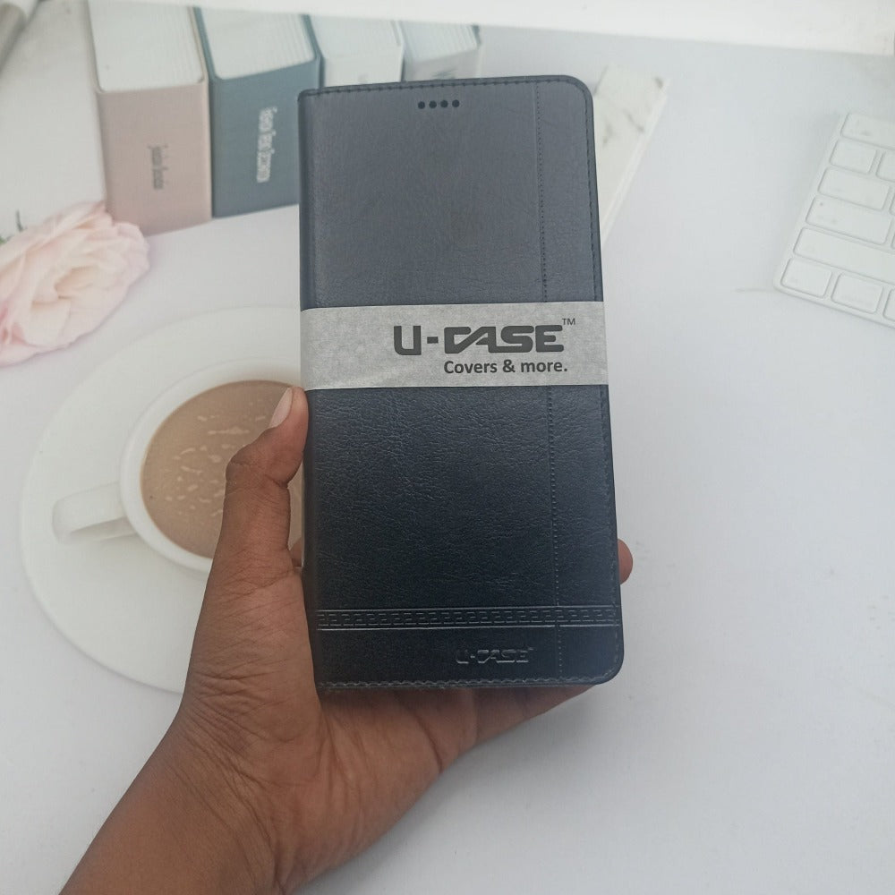 U-Case Leather Flip Cover For Realme 8 Mobiles & Accessories